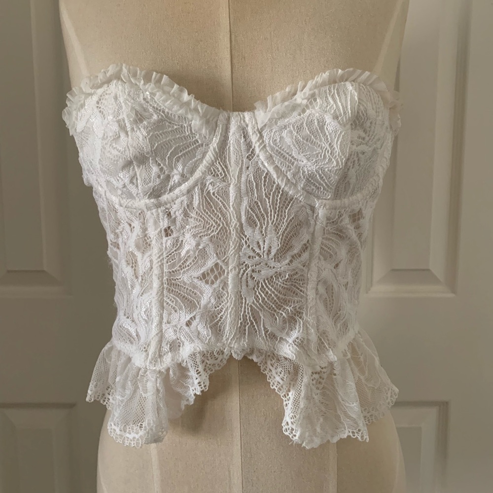 Edikted white Lace Corset Top